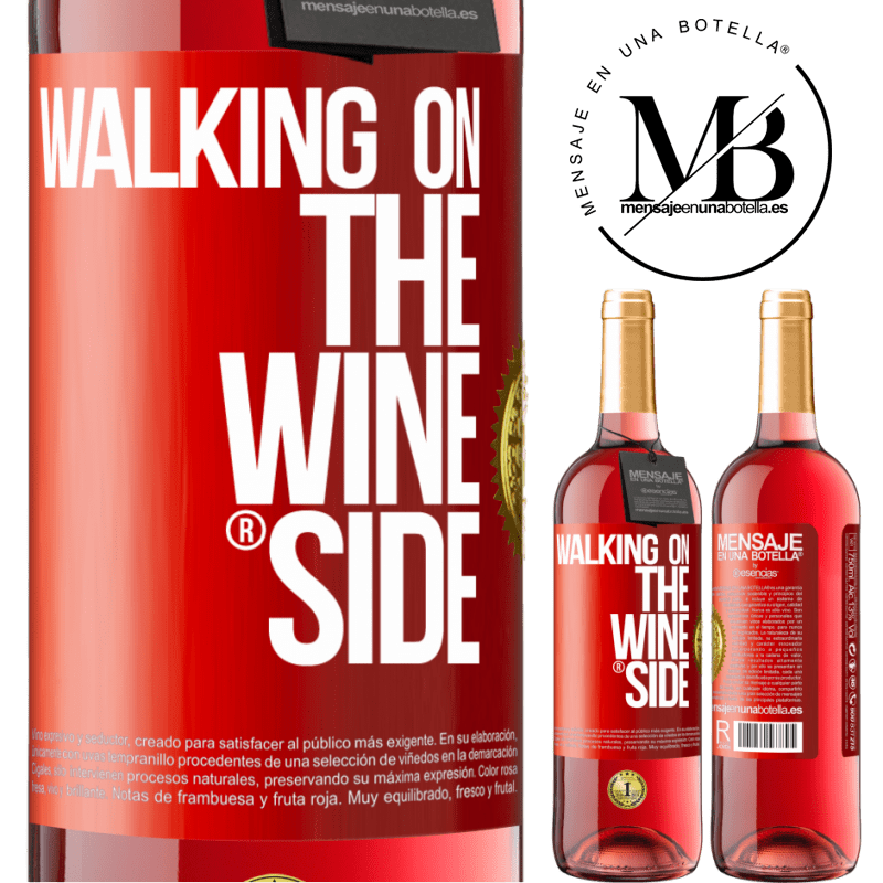 29,95 € 送料無料 | ロゼワイン ROSÉエディション Walking on the Wine Side® 赤いタグ. カスタマイズ可能なラベル 若いワイン 収穫 2023 Tempranillo