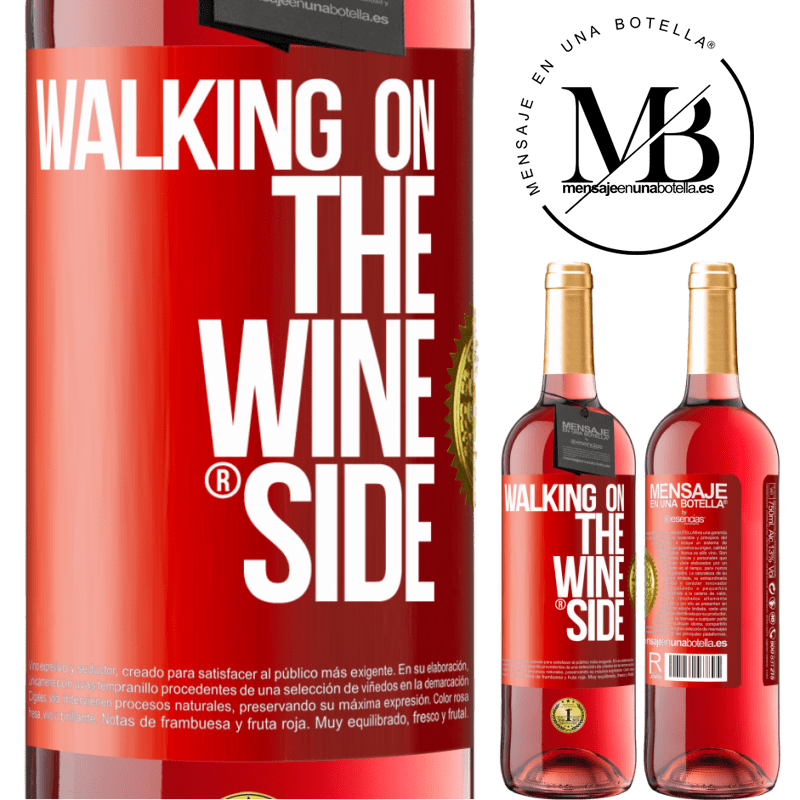 24,95 € Free Shipping | Rosé Wine ROSÉ Edition Walking on the Wine Side® Red Label. Customizable label Young wine Harvest 2021 Tempranillo