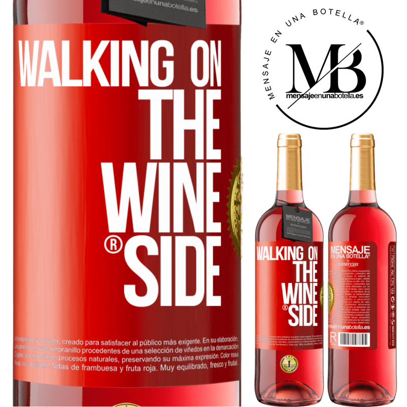 29,95 € Free Shipping | Rosé Wine ROSÉ Edition Walking on the Wine Side® Red Label. Customizable label Young wine Harvest 2025 Tempranillo