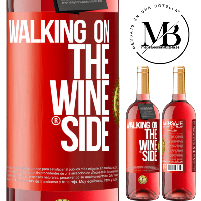 29,95 € Envoi gratuit | Vin rosé Édition ROSÉ Walking on the Wine Side® Étiquette Rouge. Étiquette personnalisable Vin jeune Récolte 2024 Tempranillo