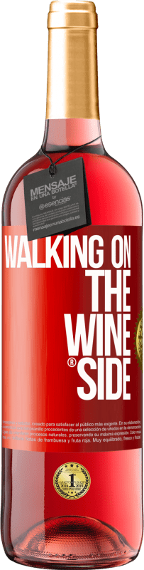 29,95 € | Vino Rosado Edición ROSÉ Walking on the Wine Side® Etiqueta Roja. Etiqueta personalizable Vino joven Cosecha 2023 Tempranillo