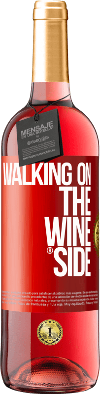 29,95 € | Vino Rosado Edición ROSÉ Walking on the Wine Side® Etiqueta Roja. Etiqueta personalizable Vino joven Cosecha 2024 Tempranillo