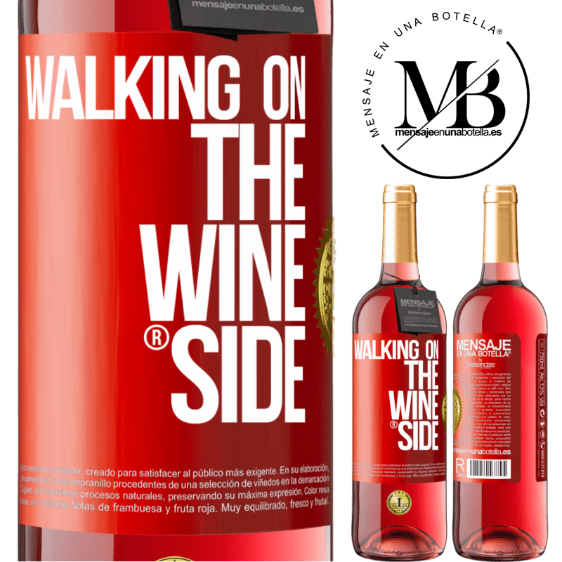 29,95 € Kostenloser Versand | Roséwein ROSÉ Ausgabe Walking on the Wine Side® Rote Markierung. Anpassbares Etikett Junger Wein Ernte 2024 Tempranillo