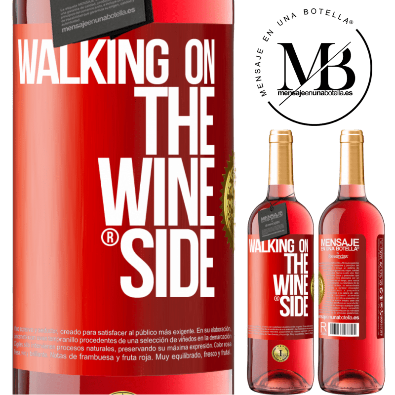 29,95 € 免费送货 | 桃红葡萄酒 ROSÉ版 Walking on the Wine Side® 红色标签. 可自定义的标签 青年酒 收成 2025 Tempranillo