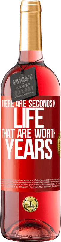 29,95 € | 桃红葡萄酒 ROSÉ版 生命中值得一秒的生命 红色标签. 可自定义的标签 青年酒 收成 2023 Tempranillo