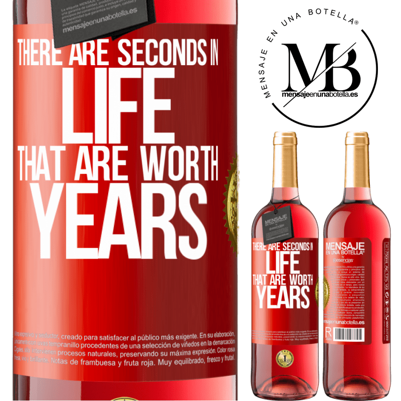 24,95 € Free Shipping | Rosé Wine ROSÉ Edition There are seconds in life that are worth years Red Label. Customizable label Young wine Harvest 2021 Tempranillo