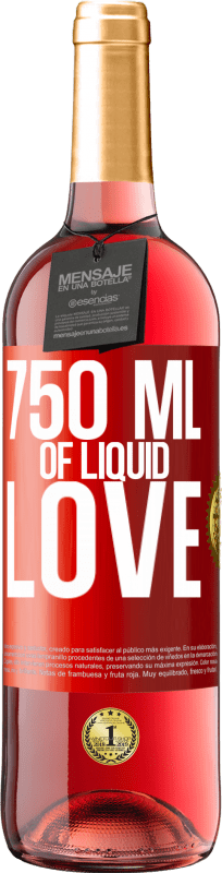 29,95 € | ロゼワイン ROSÉエディション 750ミリリットル液体愛の 赤いタグ. カスタマイズ可能なラベル 若いワイン 収穫 2023 Tempranillo