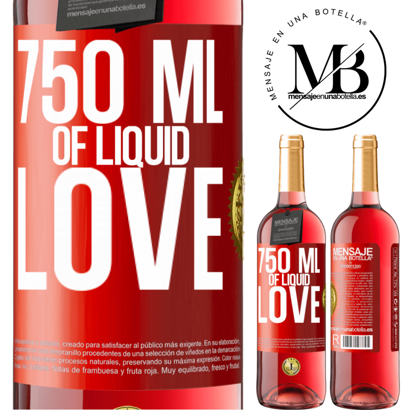 29,95 € Free Shipping | Rosé Wine ROSÉ Edition 750 ml of liquid love Red Label. Customizable label Young wine Harvest 2023 Tempranillo