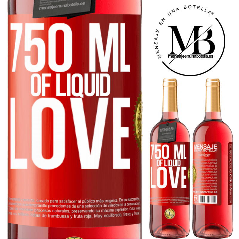 29,95 € Free Shipping | Rosé Wine ROSÉ Edition 750 ml of liquid love Red Label. Customizable label Young wine Harvest 2024 Tempranillo