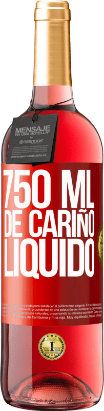 29,95 € | Vino Rosado Edición ROSÉ 750 ml. de cariño líquido Etiqueta Roja. Etiqueta personalizable Vino joven Cosecha 2023 Tempranillo