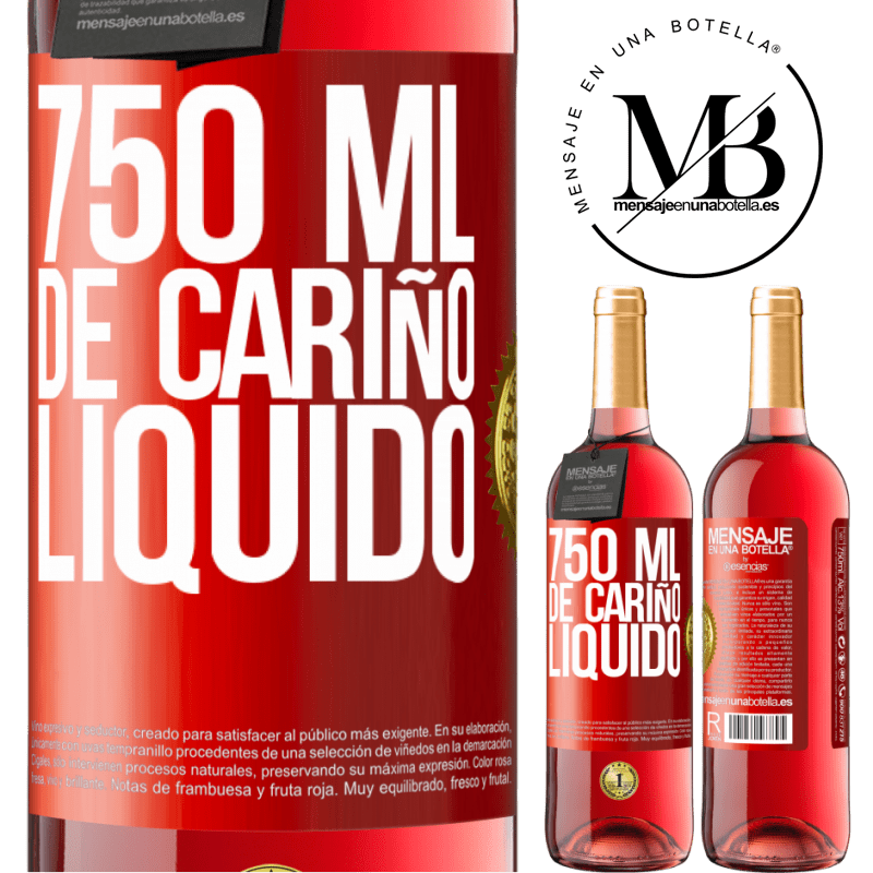 29,95 € Envío gratis | Vino Rosado Edición ROSÉ 750 ml. de cariño líquido Etiqueta Roja. Etiqueta personalizable Vino joven Cosecha 2025 Tempranillo