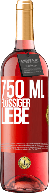 29,95 € | Roséwein ROSÉ Ausgabe 750 ml flüssiger Liebe Rote Markierung. Anpassbares Etikett Junger Wein Ernte 2023 Tempranillo