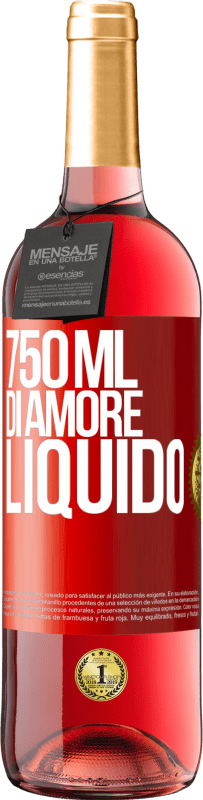 29,95 € | Vino rosato Edizione ROSÉ 750 ml di amore liquido Etichetta Rossa. Etichetta personalizzabile Vino giovane Raccogliere 2023 Tempranillo