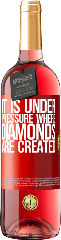 29,95 € | Rosé Wine ROSÉ Edition It is under pressure where diamonds are created Red Label. Customizable label Young wine Harvest 2024 Tempranillo