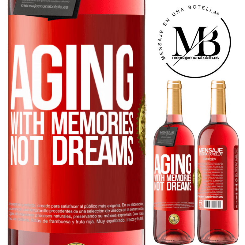 29,95 € Free Shipping | Rosé Wine ROSÉ Edition Aging with memories, not dreams Red Label. Customizable label Young wine Harvest 2021 Tempranillo