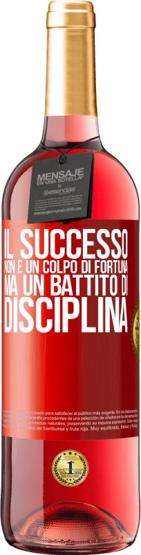 29,95 € | Vino rosato Edizione ROSÉ Il successo non è un colpo di fortuna, ma un battito di disciplina Etichetta Rossa. Etichetta personalizzabile Vino giovane Raccogliere 2025 Tempranillo