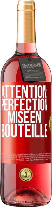 29,95 € | Vin rosé Édition ROSÉ Attention: perfection mise en bouteille Étiquette Rouge. Étiquette personnalisable Vin jeune Récolte 2024 Tempranillo