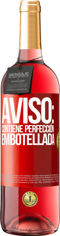 29,95 € | Vino Rosado Edición ROSÉ Aviso: contiene perfección embotellada Etiqueta Roja. Etiqueta personalizable Vino joven Cosecha 2024 Tempranillo