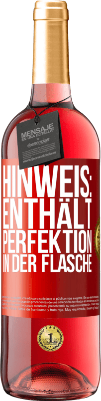 29,95 € | Roséwein ROSÉ Ausgabe Hinweis: Enthält Perfektion in der Flasche Rote Markierung. Anpassbares Etikett Junger Wein Ernte 2024 Tempranillo