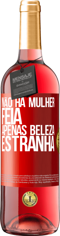 29,95 € | Vinho rosé Edição ROSÉ Não há mulher feia, apenas beleza estranha Etiqueta Vermelha. Etiqueta personalizável Vinho jovem Colheita 2025 Tempranillo