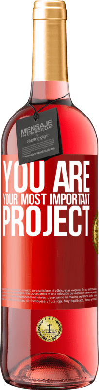 29,95 € Free Shipping | Rosé Wine ROSÉ Edition You are your most important project Red Label. Customizable label Young wine Harvest 2024 Tempranillo