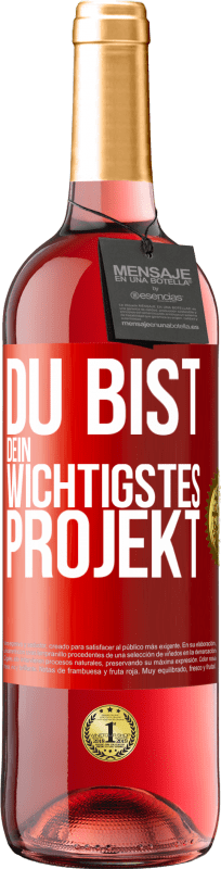 29,95 € | Roséwein ROSÉ Ausgabe Du bist dein wichtigstes Projekt Rote Markierung. Anpassbares Etikett Junger Wein Ernte 2024 Tempranillo