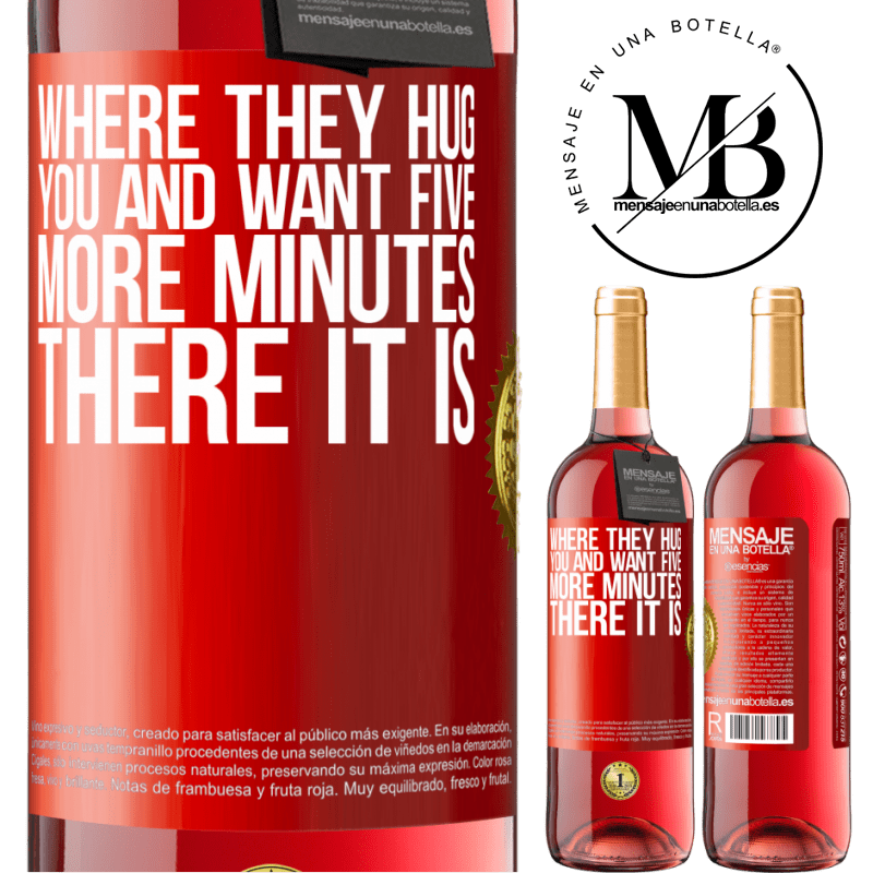 24,95 € Free Shipping | Rosé Wine ROSÉ Edition Where they hug you and want five more minutes, there it is Red Label. Customizable label Young wine Harvest 2021 Tempranillo