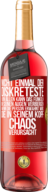 29,95 € | Roséwein ROSÉ Ausgabe Nicht einmal der Diskreteste von allen kann das Funkeln in seinen Augen verbergen, wenn die Person erwähnt wird, die in seinem K Rote Markierung. Anpassbares Etikett Junger Wein Ernte 2024 Tempranillo