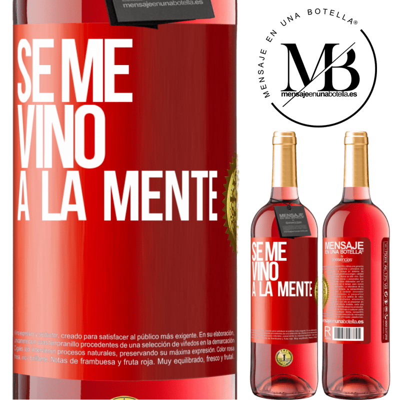29,95 € Envoi gratuit | Vin rosé Édition ROSÉ Il me VINt une idée Étiquette Rouge. Étiquette personnalisable Vin jeune Récolte 2025 Tempranillo