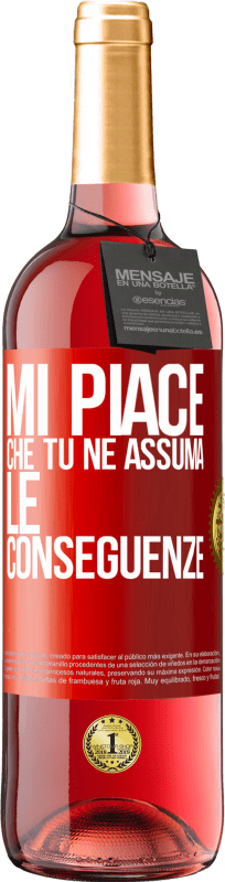 29,95 € Spedizione Gratuita | Vino rosato Edizione ROSÉ Mi piace che tu ne assuma le conseguenze Etichetta Rossa. Etichetta personalizzabile Vino giovane Raccogliere 2023 Tempranillo