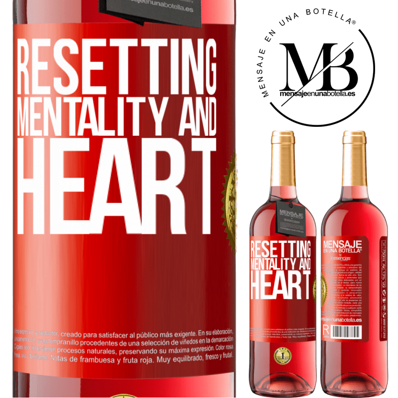 24,95 € Free Shipping | Rosé Wine ROSÉ Edition Resetting mentality and heart Red Label. Customizable label Young wine Harvest 2021 Tempranillo