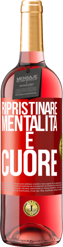 29,95 € | Vino rosato Edizione ROSÉ Ripristinare mentalità e cuore Etichetta Rossa. Etichetta personalizzabile Vino giovane Raccogliere 2025 Tempranillo