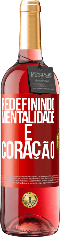 29,95 € | Vinho rosé Edição ROSÉ Redefinindo mentalidade e coração Etiqueta Vermelha. Etiqueta personalizável Vinho jovem Colheita 2025 Tempranillo