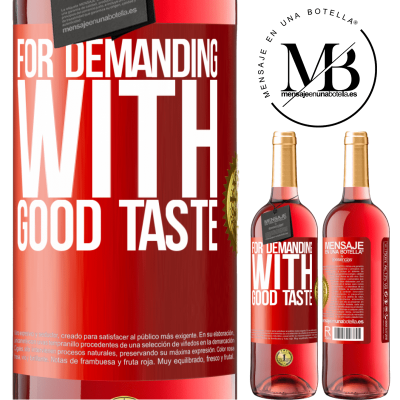 29,95 € Free Shipping | Rosé Wine ROSÉ Edition For demanding with good taste Red Label. Customizable label Young wine Harvest 2021 Tempranillo