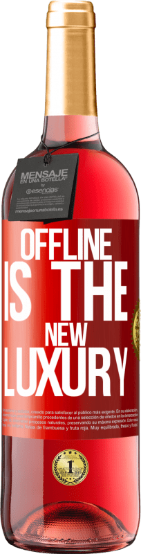 29,95 € | 桃红葡萄酒 ROSÉ版 Offline is the new luxury 红色标签. 可自定义的标签 青年酒 收成 2023 Tempranillo