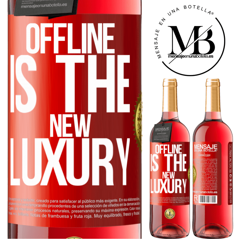 24,95 € Free Shipping | Rosé Wine ROSÉ Edition Offline is the new luxury Red Label. Customizable label Young wine Harvest 2021 Tempranillo