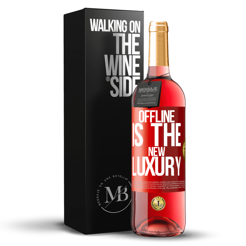 29,95 € Free Shipping | Rosé Wine ROSÉ Edition Offline is the new luxury Red Label. Customizable label Young wine Harvest 2025 Tempranillo