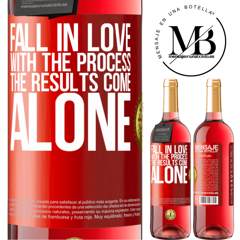 24,95 € Free Shipping | Rosé Wine ROSÉ Edition Fall in love with the process, the results come alone Red Label. Customizable label Young wine Harvest 2021 Tempranillo