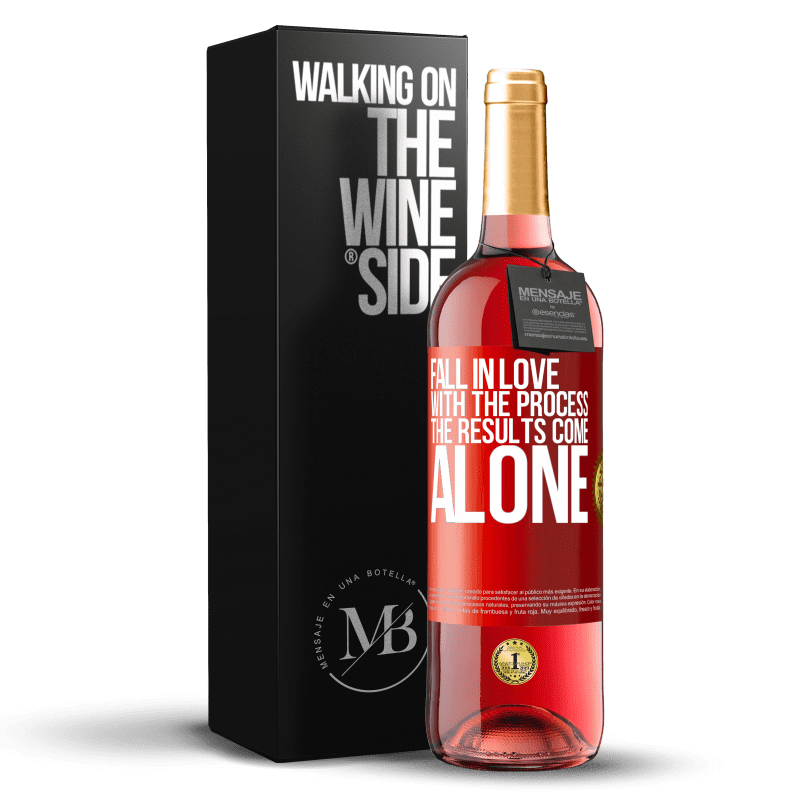 29,95 € Free Shipping | Rosé Wine ROSÉ Edition Fall in love with the process, the results come alone Red Label. Customizable label Young wine Harvest 2025 Tempranillo