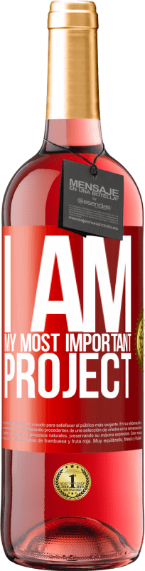 29,95 € | Rosé Wine ROSÉ Edition I am my most important project Red Label. Customizable label Young wine Harvest 2024 Tempranillo