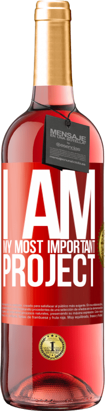 29,95 € Free Shipping | Rosé Wine ROSÉ Edition I am my most important project Red Label. Customizable label Young wine Harvest 2025 Tempranillo