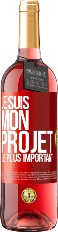 29,95 € | Vin rosé Édition ROSÉ Je suis mon projet le plus important Étiquette Rouge. Étiquette personnalisable Vin jeune Récolte 2023 Tempranillo