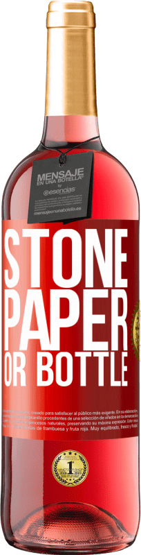 29,95 € | Rosé Wine ROSÉ Edition Stone, paper or bottle Red Label. Customizable label Young wine Harvest 2023 Tempranillo