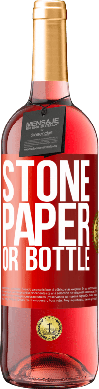 29,95 € | Rosé Wine ROSÉ Edition Stone, paper or bottle Red Label. Customizable label Young wine Harvest 2024 Tempranillo