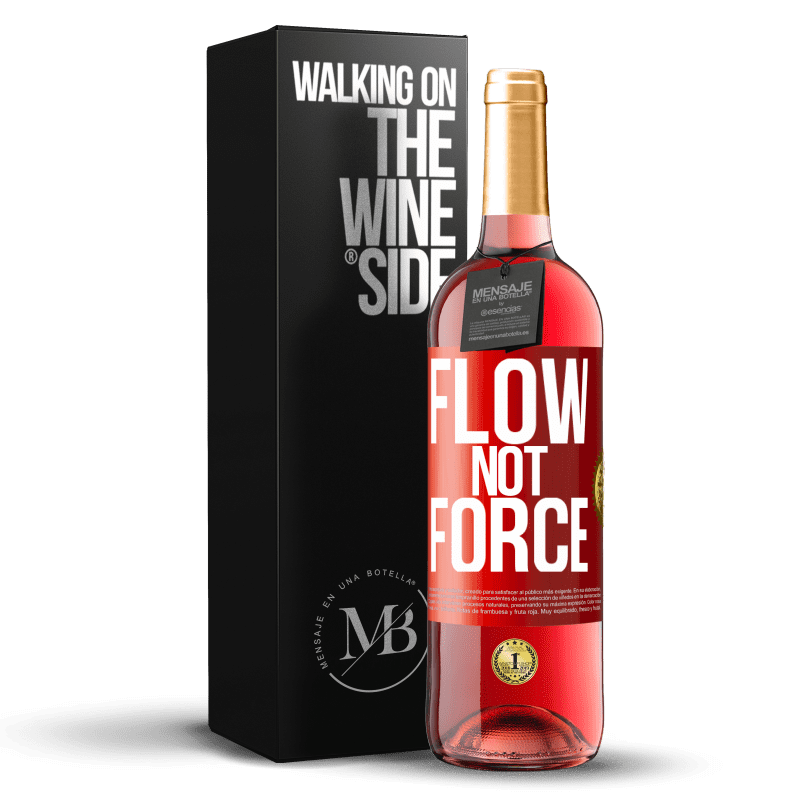 29,95 € Free Shipping | Rosé Wine ROSÉ Edition Flow, not force Red Label. Customizable label Young wine Harvest 2025 Tempranillo