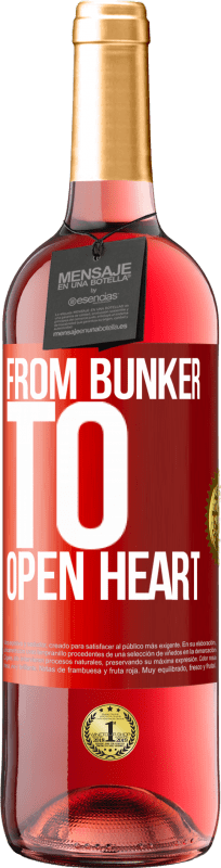 29,95 € Free Shipping | Rosé Wine ROSÉ Edition From bunker to open heart Red Label. Customizable label Young wine Harvest 2021 Tempranillo