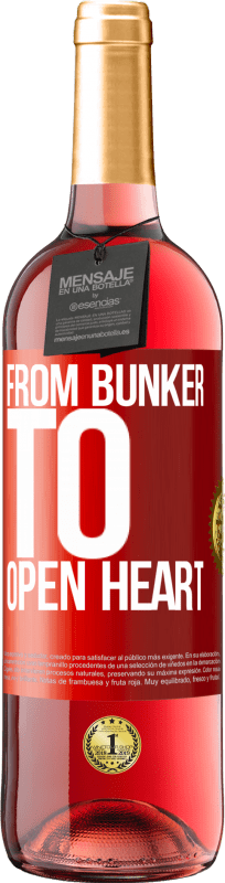 29,95 € | Rosé Wine ROSÉ Edition From bunker to open heart Red Label. Customizable label Young wine Harvest 2024 Tempranillo