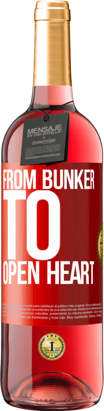 29,95 € Free Shipping | Rosé Wine ROSÉ Edition From bunker to open heart Red Label. Customizable label Young wine Harvest 2025 Tempranillo