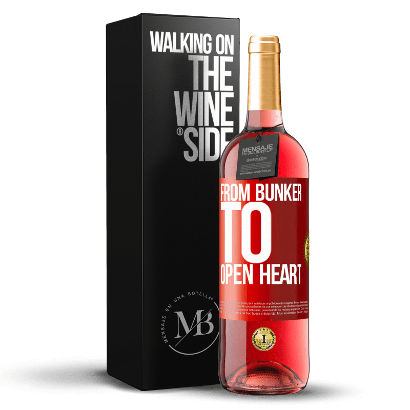 29,95 € Free Shipping | Rosé Wine ROSÉ Edition From bunker to open heart Red Label. Customizable label Young wine Harvest 2025 Tempranillo