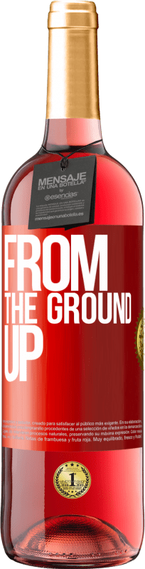29,95 € | Vino rosato Edizione ROSÉ From The Ground Up Etichetta Rossa. Etichetta personalizzabile Vino giovane Raccogliere 2023 Tempranillo